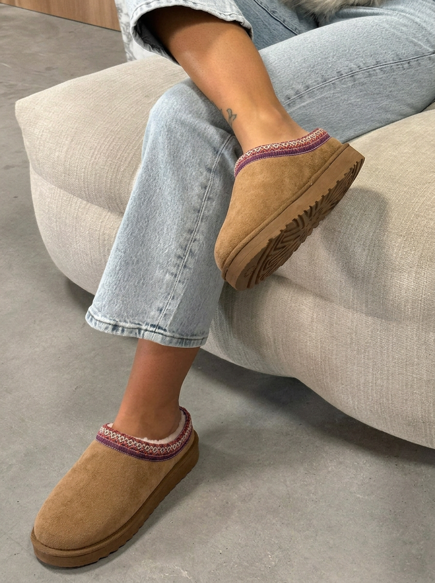 Jenna | Women's Fur Lined Platform Slip On