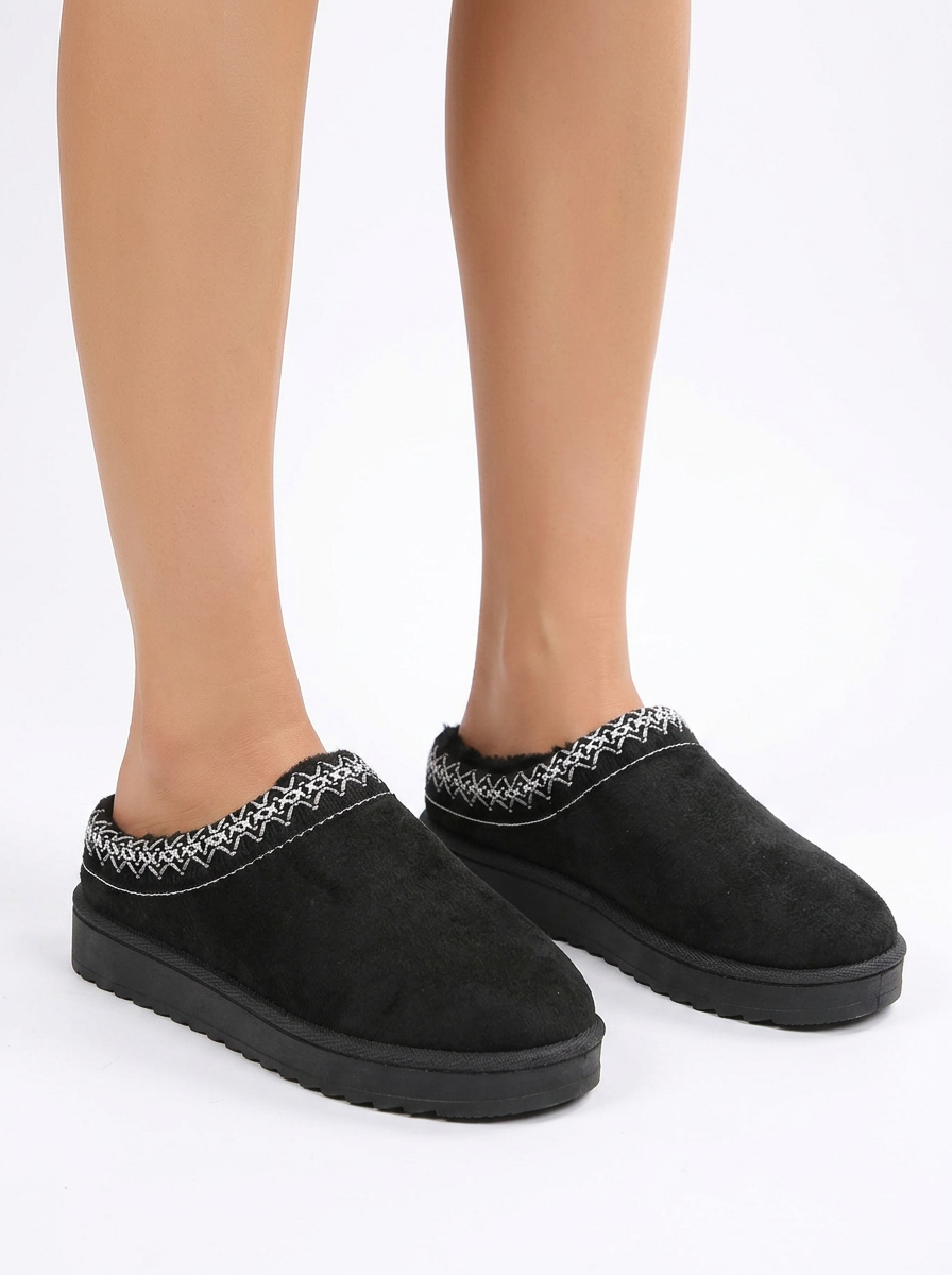 Jenna | Women's Fur Lined Platform Slip On