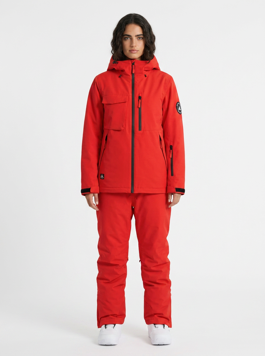 Jodi | Women's Ski Set Hooded Jacket Pants Zip
