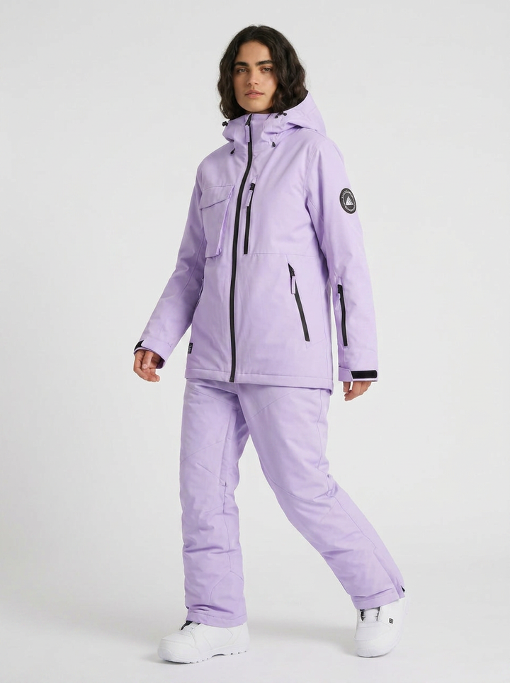 Jodi | Women's Ski Set Hooded Jacket Pants Zip