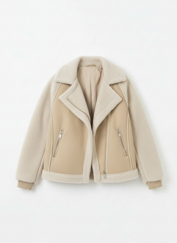 Jodie | Women's Oversized Faux Shearling Zip Up Jacket 3