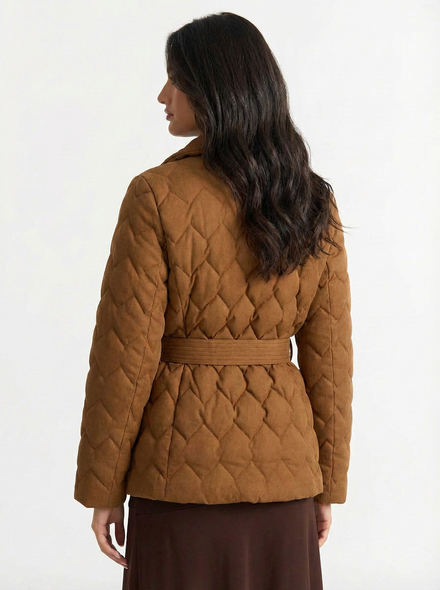 Jodie | Women's Quilted Wrap Belted Jacket 2