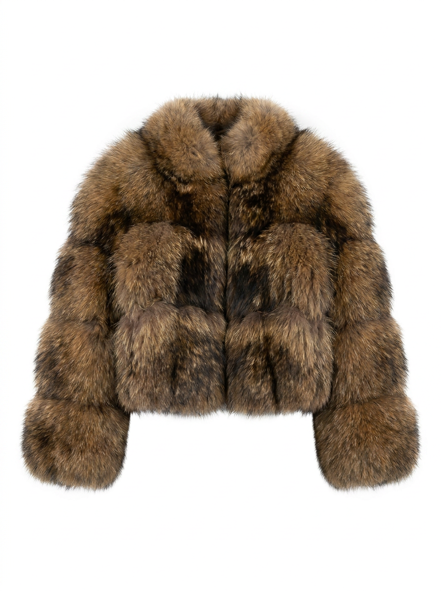 Juliet | Women's Faux Fur Cropped Long Sleeve Jacket 3