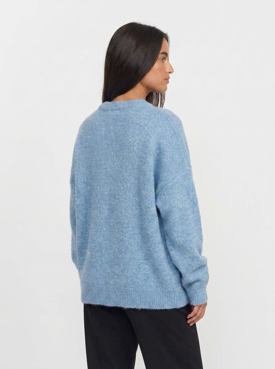 Juno | Women's Crew Neck Oversized Wool Sweater 2