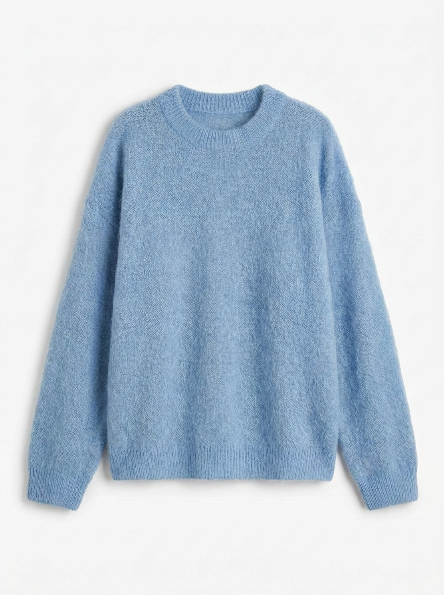 Juno | Women's Crew Neck Oversized Wool Sweater 3