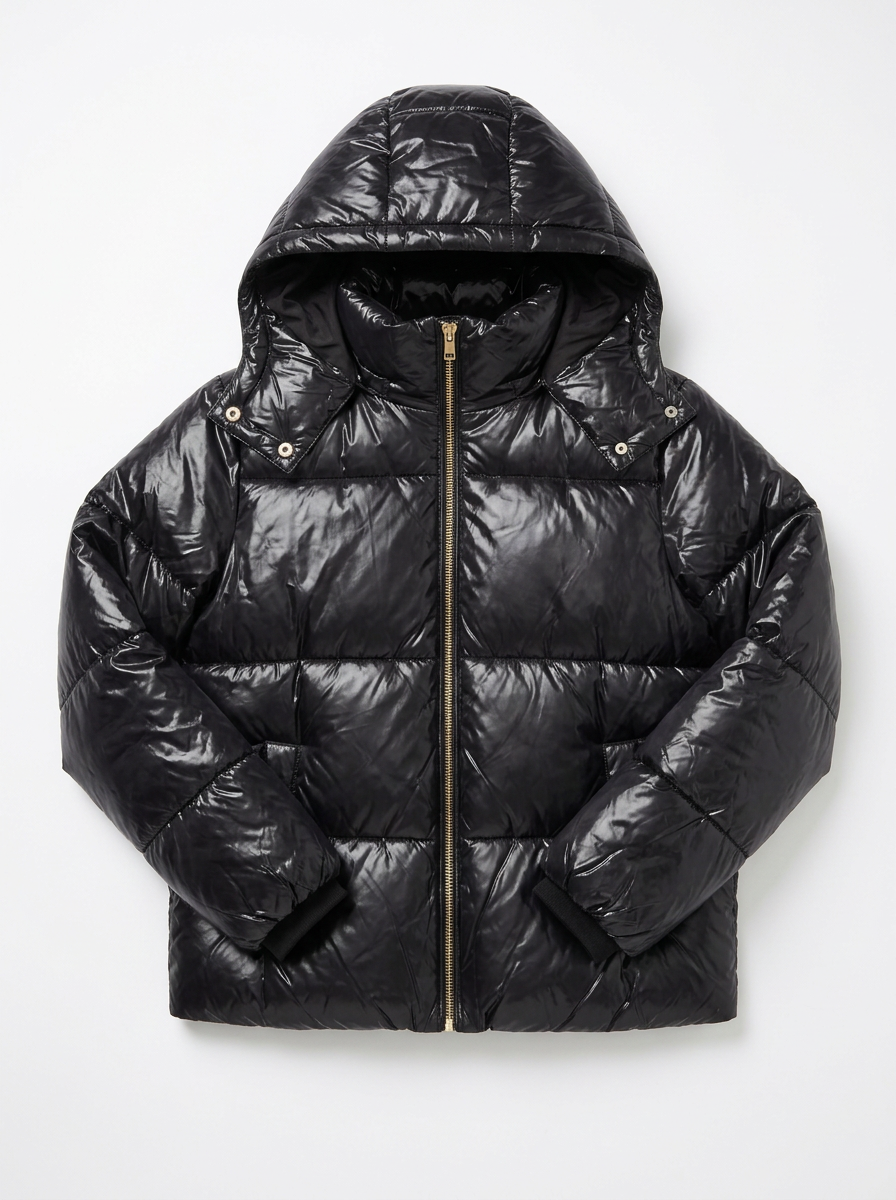 Kelsey | Women's Black Quilted Hooded Puffer Coat
