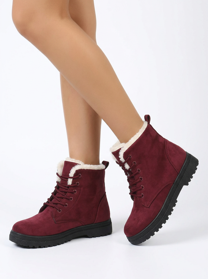 Keziah | Women's Snow Boots Lace Up Fur Lined