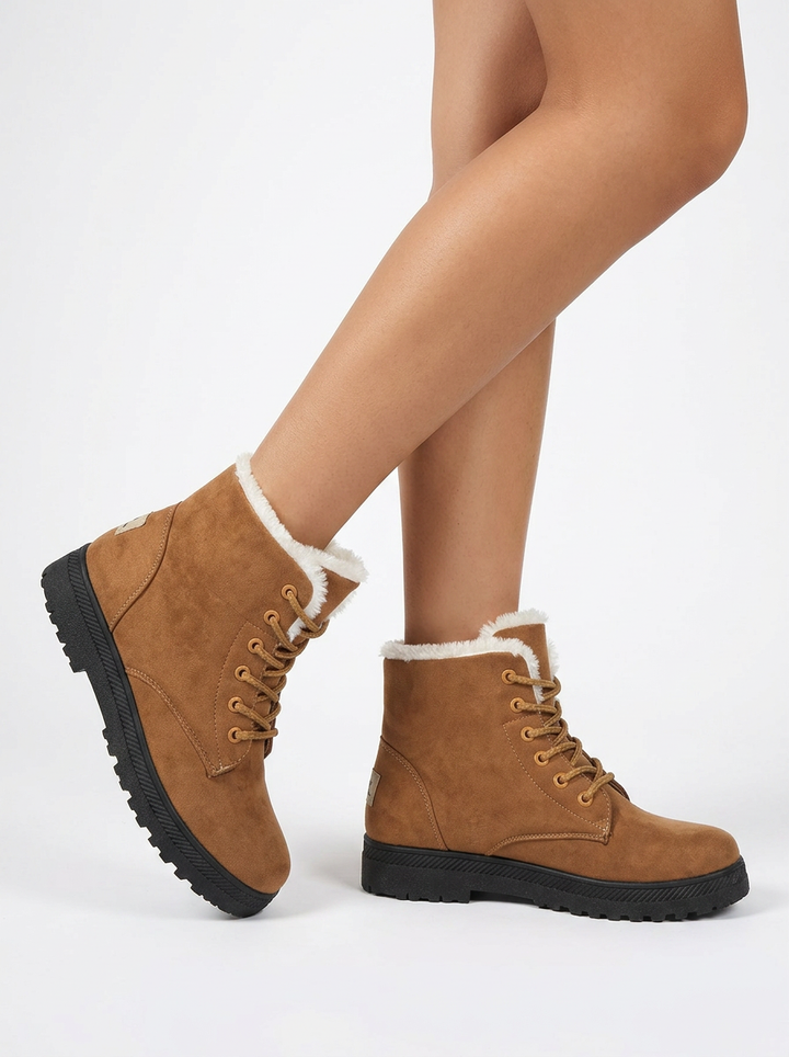 Keziah | Women's Snow Boots Lace Up Fur Lined