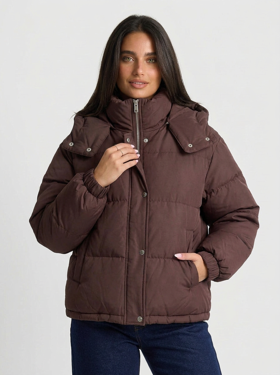 Kriselle | Women's Puffer Jacket Hooded Zip