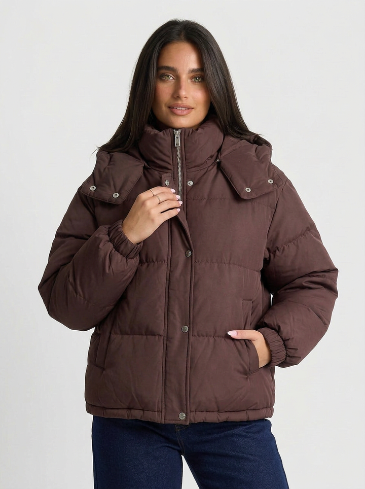 Kriselle | Women's Puffer Jacket Hooded Zip