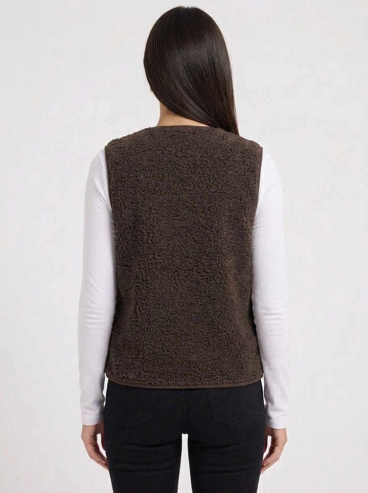 Layla | Women's Sherpa Fleece Vest