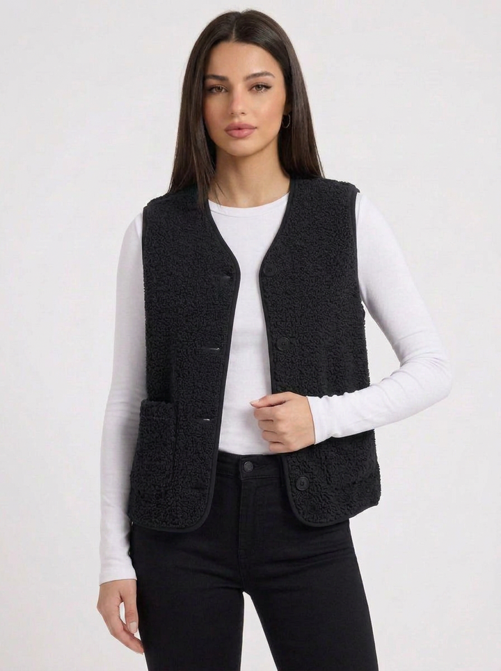 Layla | Women's Sherpa Fleece Vest