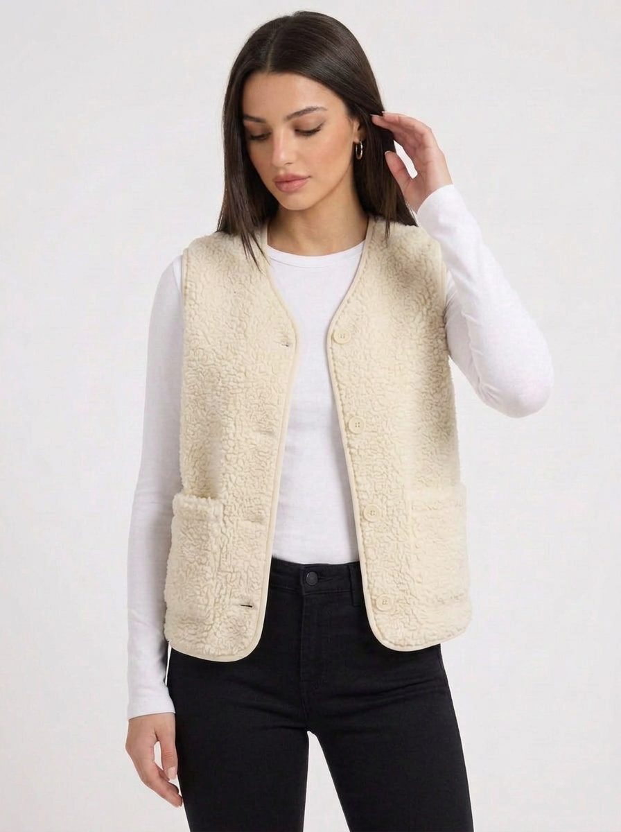 Layla | Women's Sherpa Fleece Vest