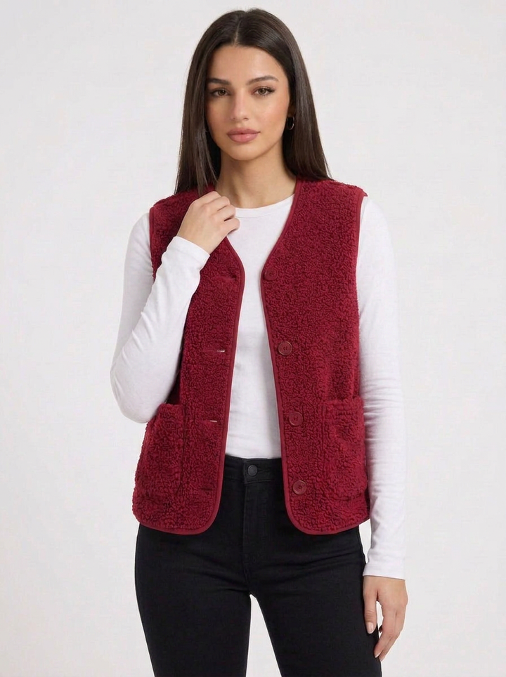 Layla | Women's Sherpa Fleece Vest