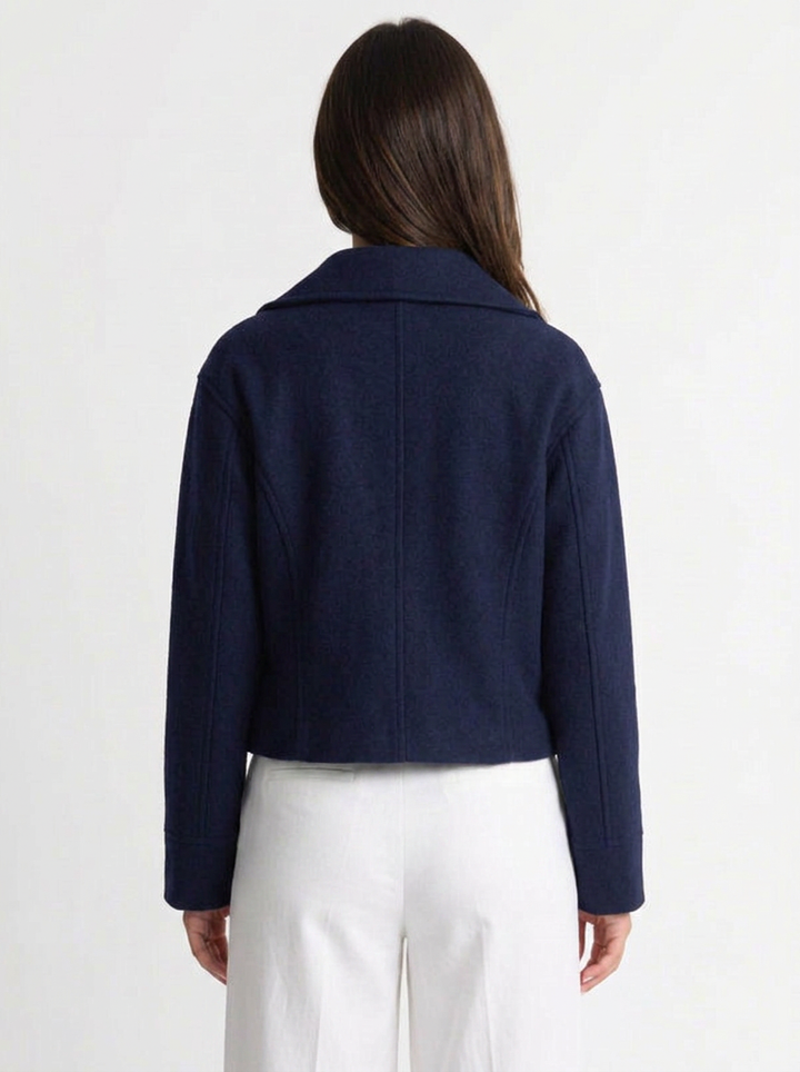 Layla | Women's Wool Coat Double Breasted Stand Collar
