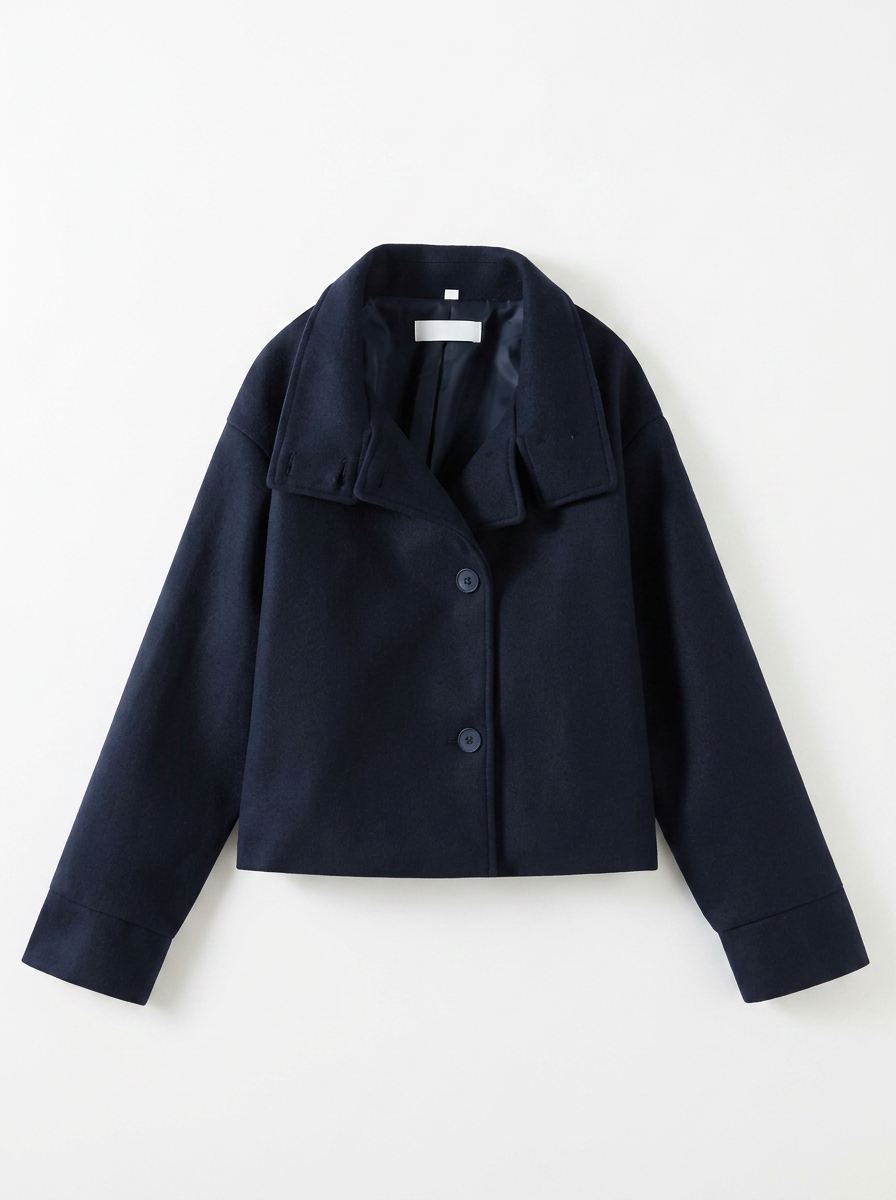 Layla | Women's Wool Coat Double Breasted Stand Collar