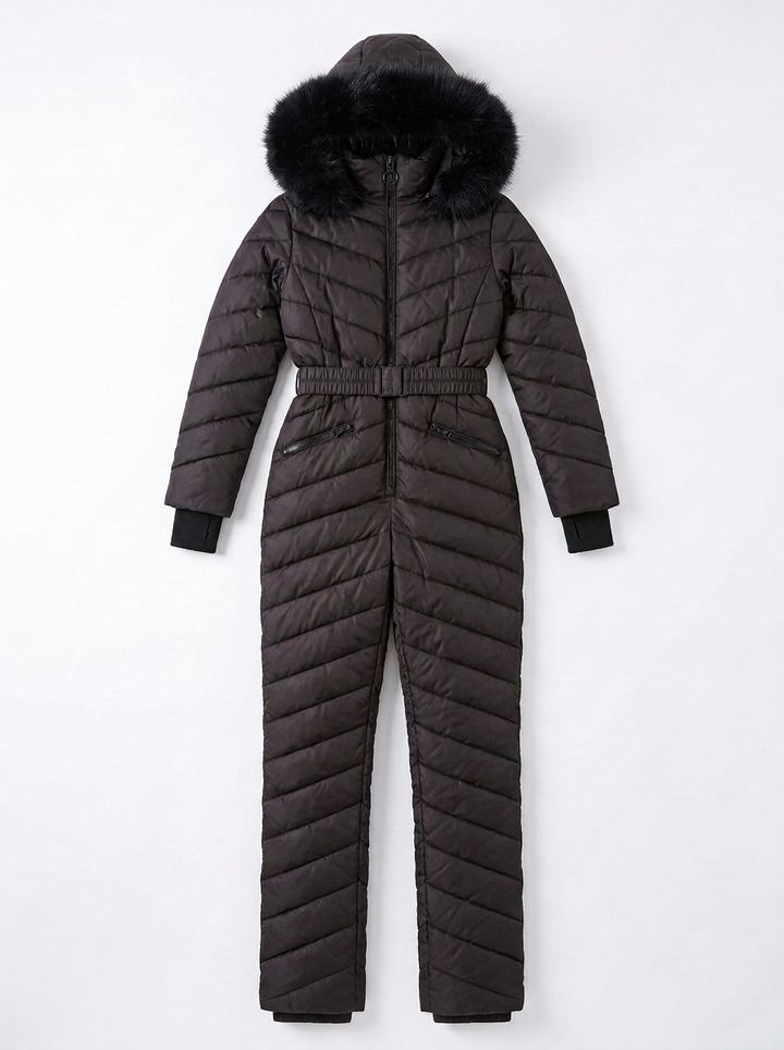 Lilia | Women's Hooded FurSki Jumpsuit