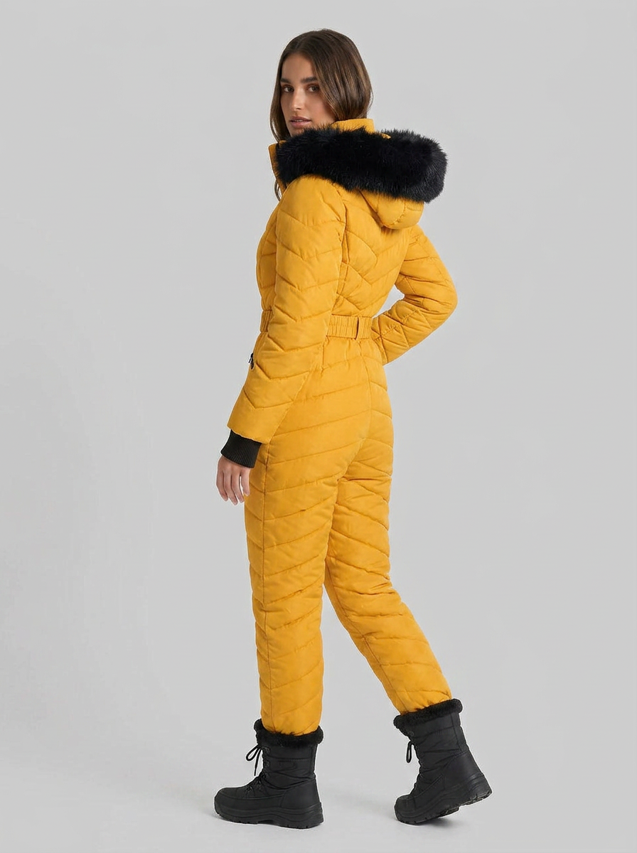 Lilia | Women's Hooded FurSki Jumpsuit