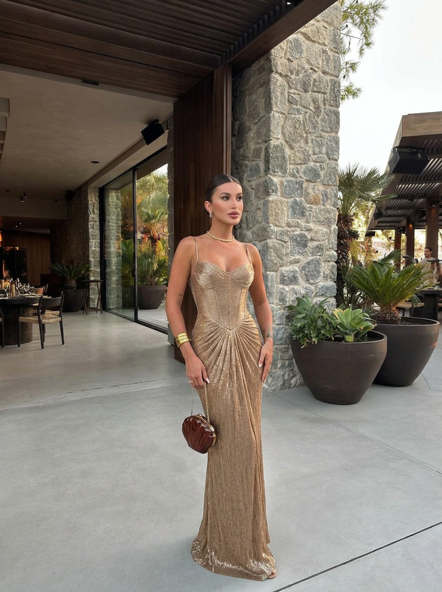 Lily | Corset Bodice Maxi Dress
