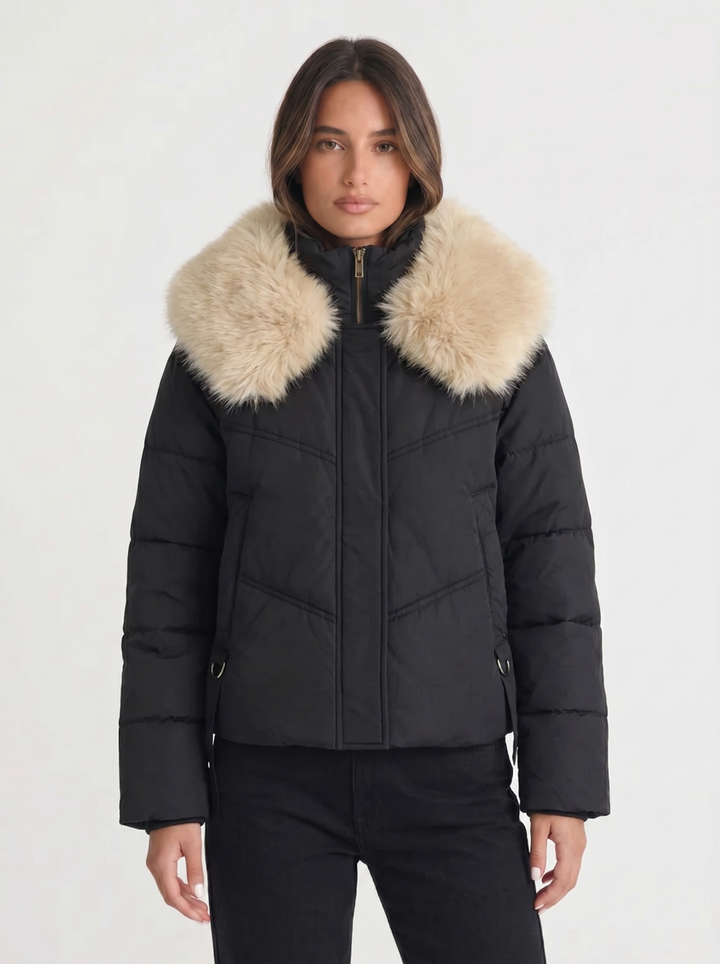 Lily | Women's Puffer Jacket with Faux Fur Collar