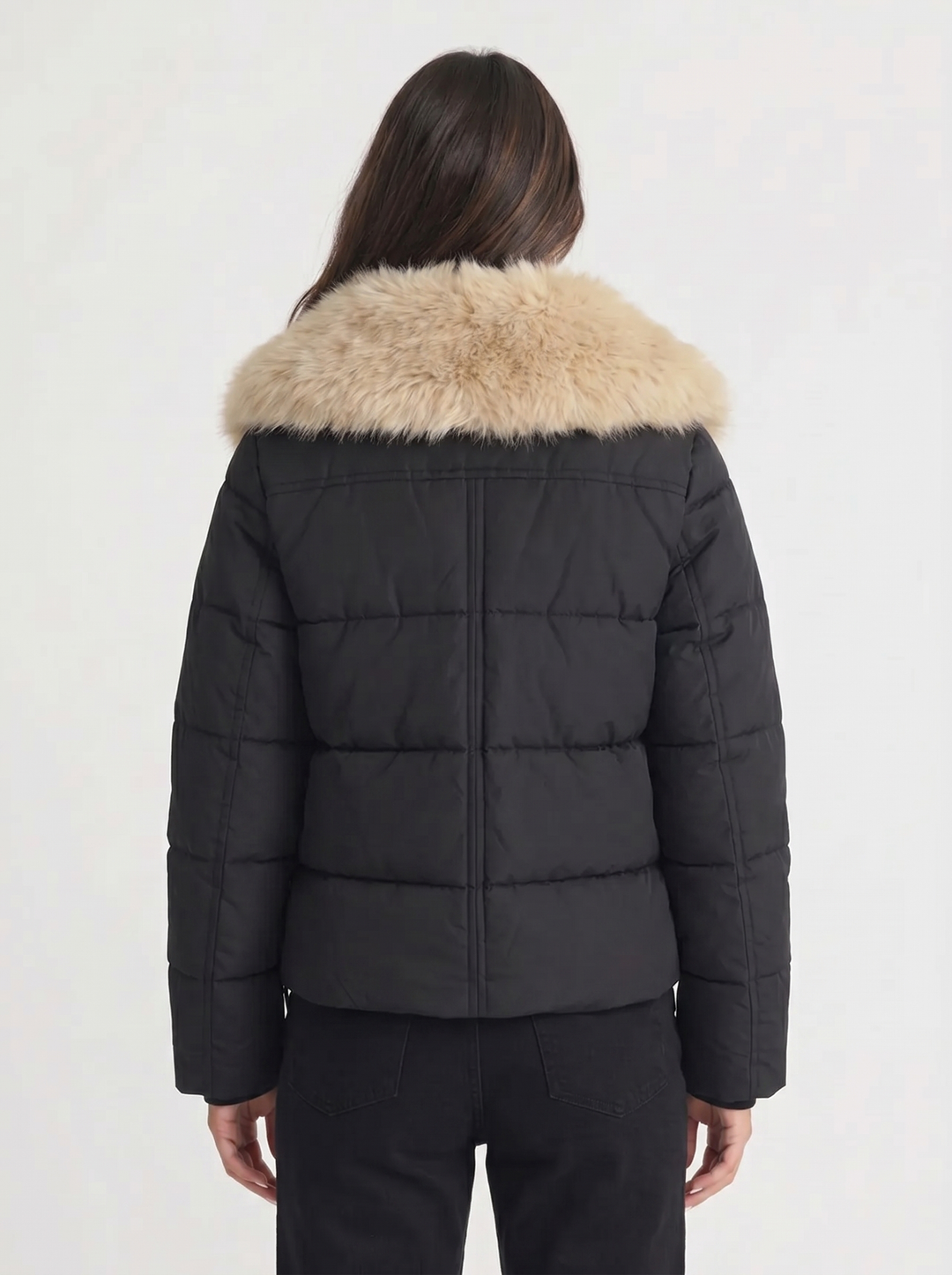 Lily | Women's Puffer Jacket with Faux Fur Collar