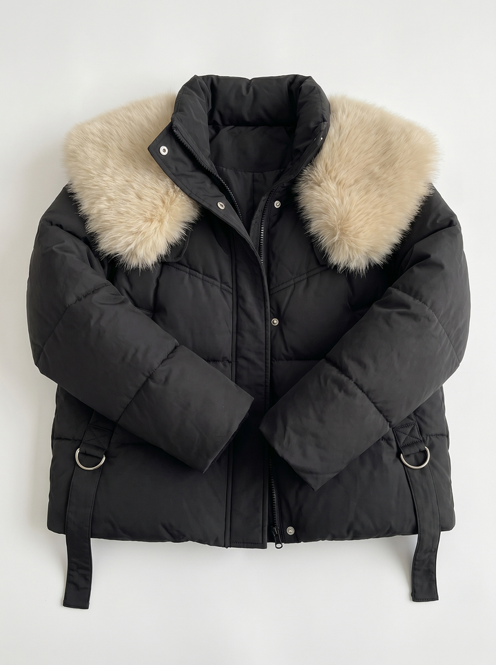 Lily | Women's Puffer Jacket with Faux Fur Collar