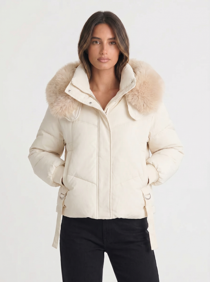 Lily | Women's Puffer Jacket with Faux Fur Collar