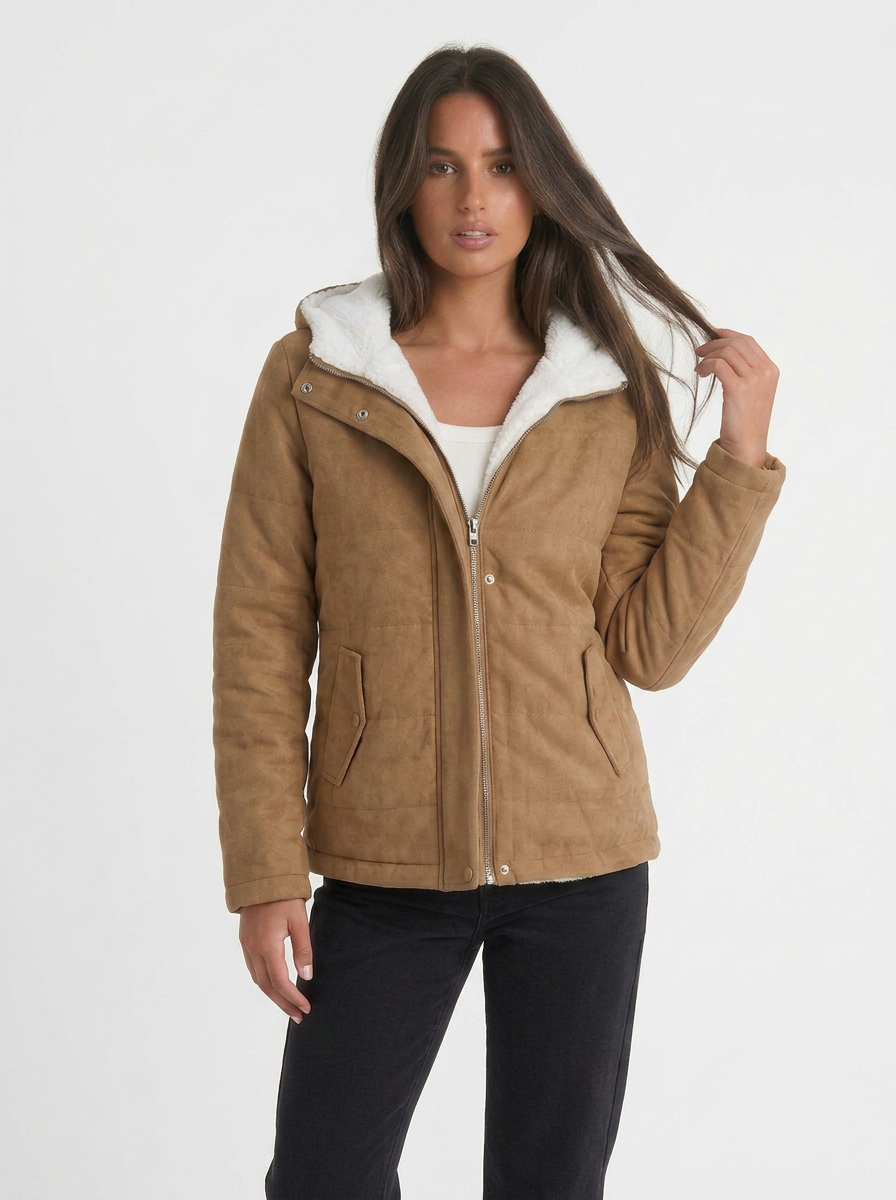 Lily | Women's Winter Jacket Hooded Zip-Up
