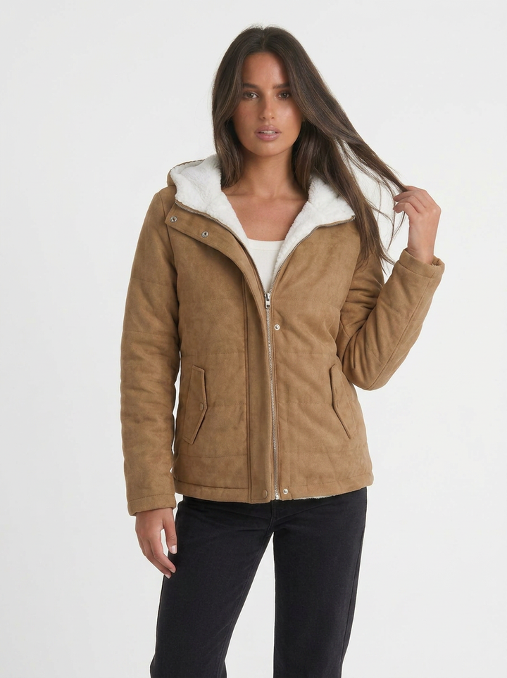 Lily | Women's Winter Jacket Hooded Zip-Up