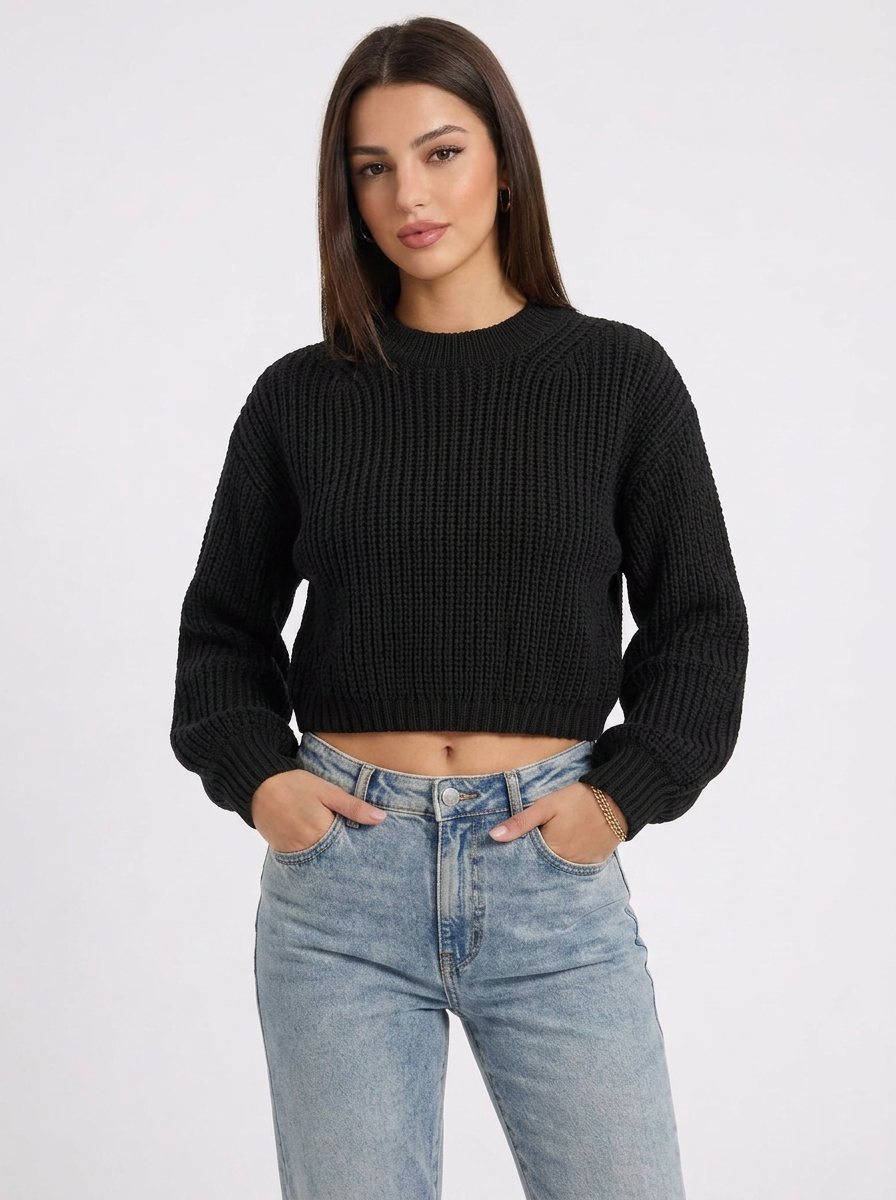 Lola | Women's Cropped Winter Sweater