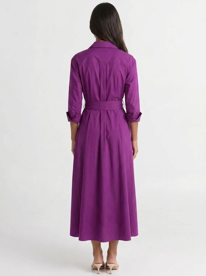 Marlowe | Long Sleeve Dress with Tie Waist