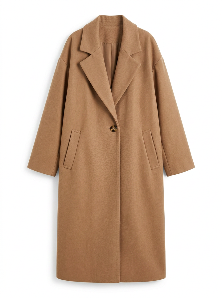 Matilda | Women's Oversized Button-Up Trench Coat with Lapel