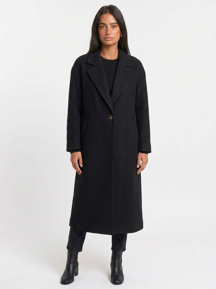 Matilda | Women's Oversized Button-Up Trench Coat with Lapel