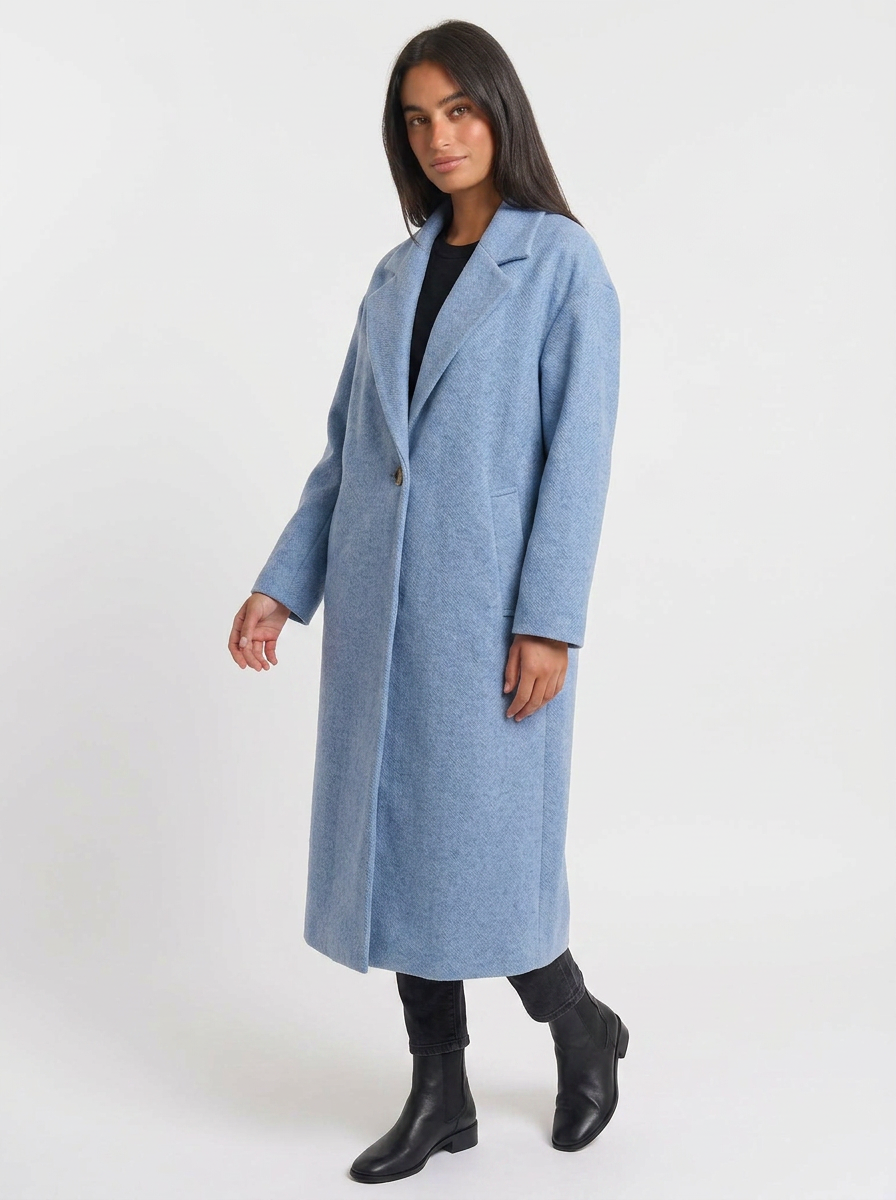 Matilda | Women's Oversized Button-Up Trench Coat with Lapel