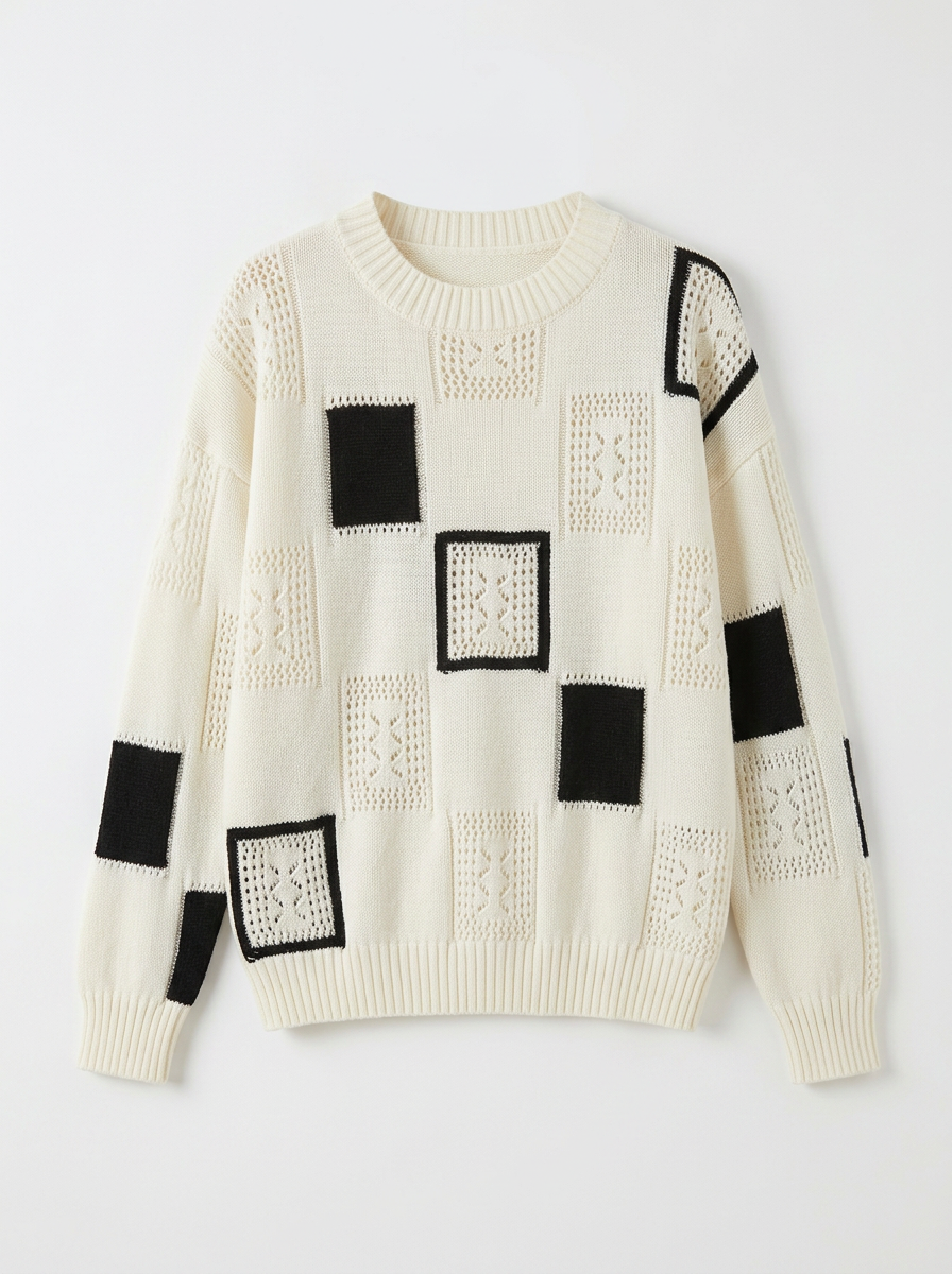 Matilda | Women's Patchwork Knit Jumper