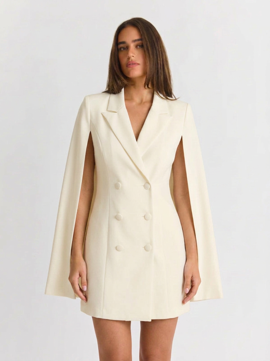 Maureen | Women's Blazer Dress Cape Sleeve