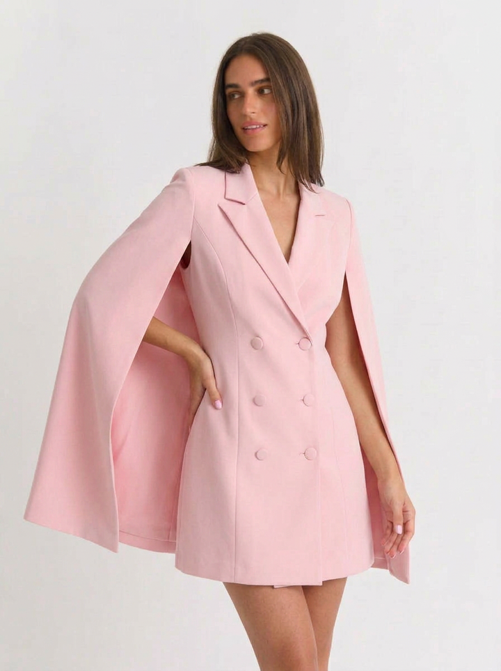 Maureen | Women's Blazer Dress Cape Sleeve