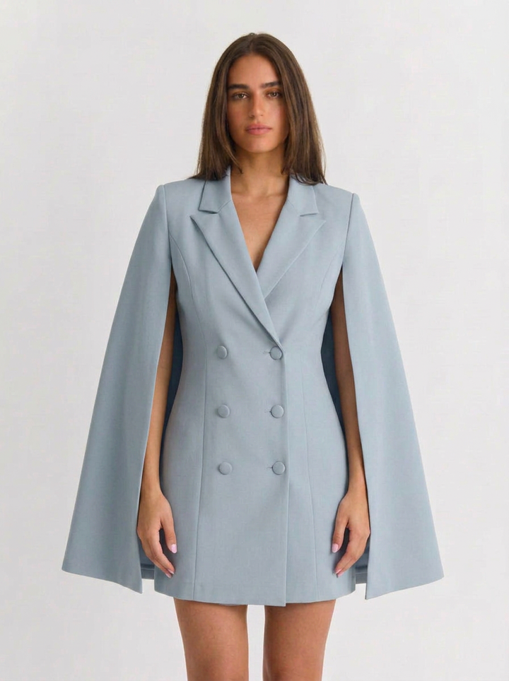 Maureen | Women's Blazer Dress Cape Sleeve