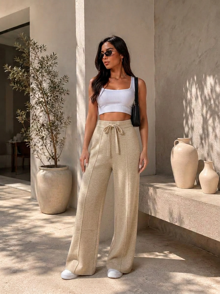 Maureen | Women's Drawstring Knit Pants