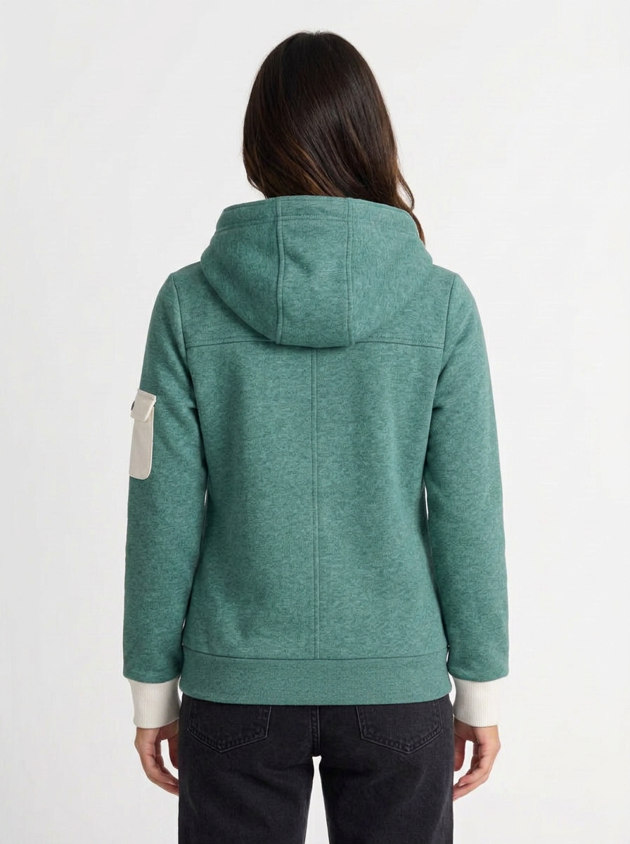 Mia | Women's Half Zip Mock Neck Hoodie