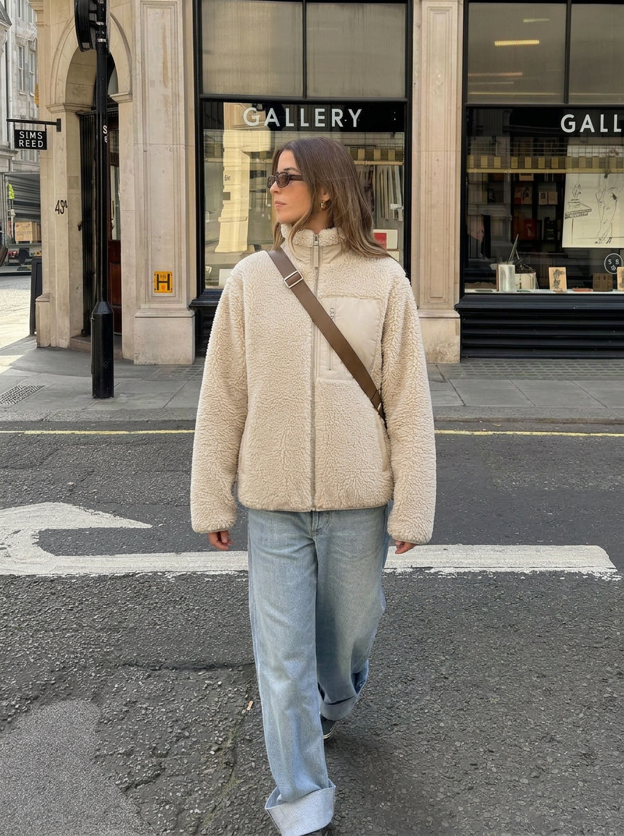 Miles | Women's Fleece Jacket Stand Collar Zip Pocket