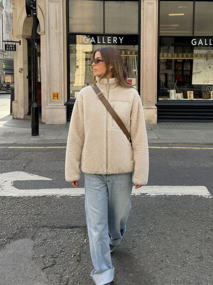 Miles | Women's Fleece Jacket Stand Collar Zip Pocket