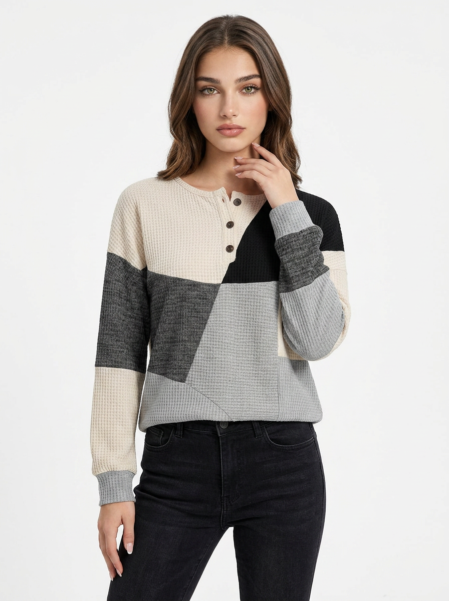 Olivia | Women's Colourblock Knit Jumper