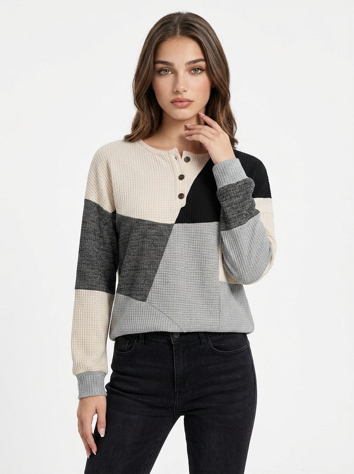 Olivia | Women's Colourblock Knit Jumper