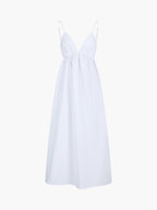 Open Back Black Maxi Dress | Elara