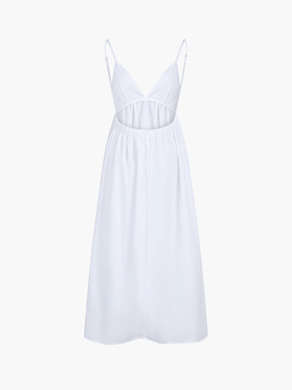 Open Back Black Maxi Dress | Elara