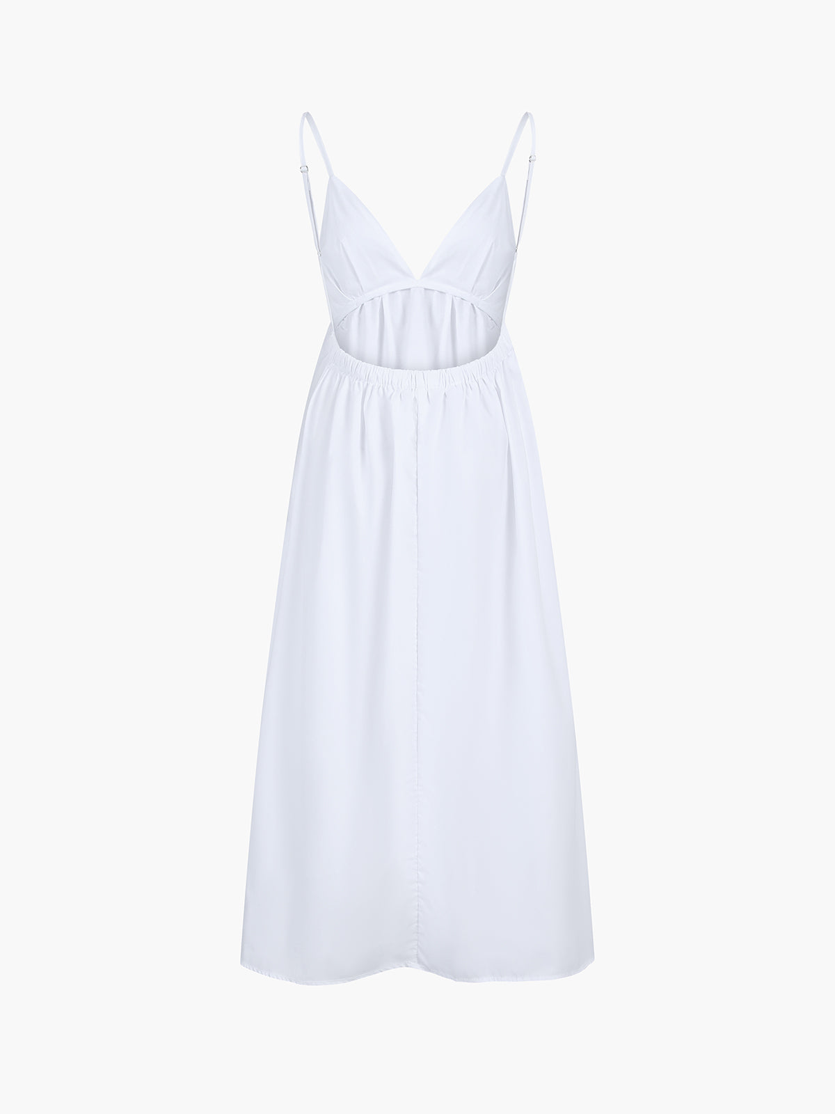 Open Back Black Maxi Dress | Elara
