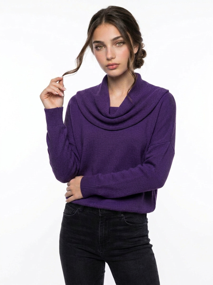 Penelope | Women's Cowl Neck Knit Jumper