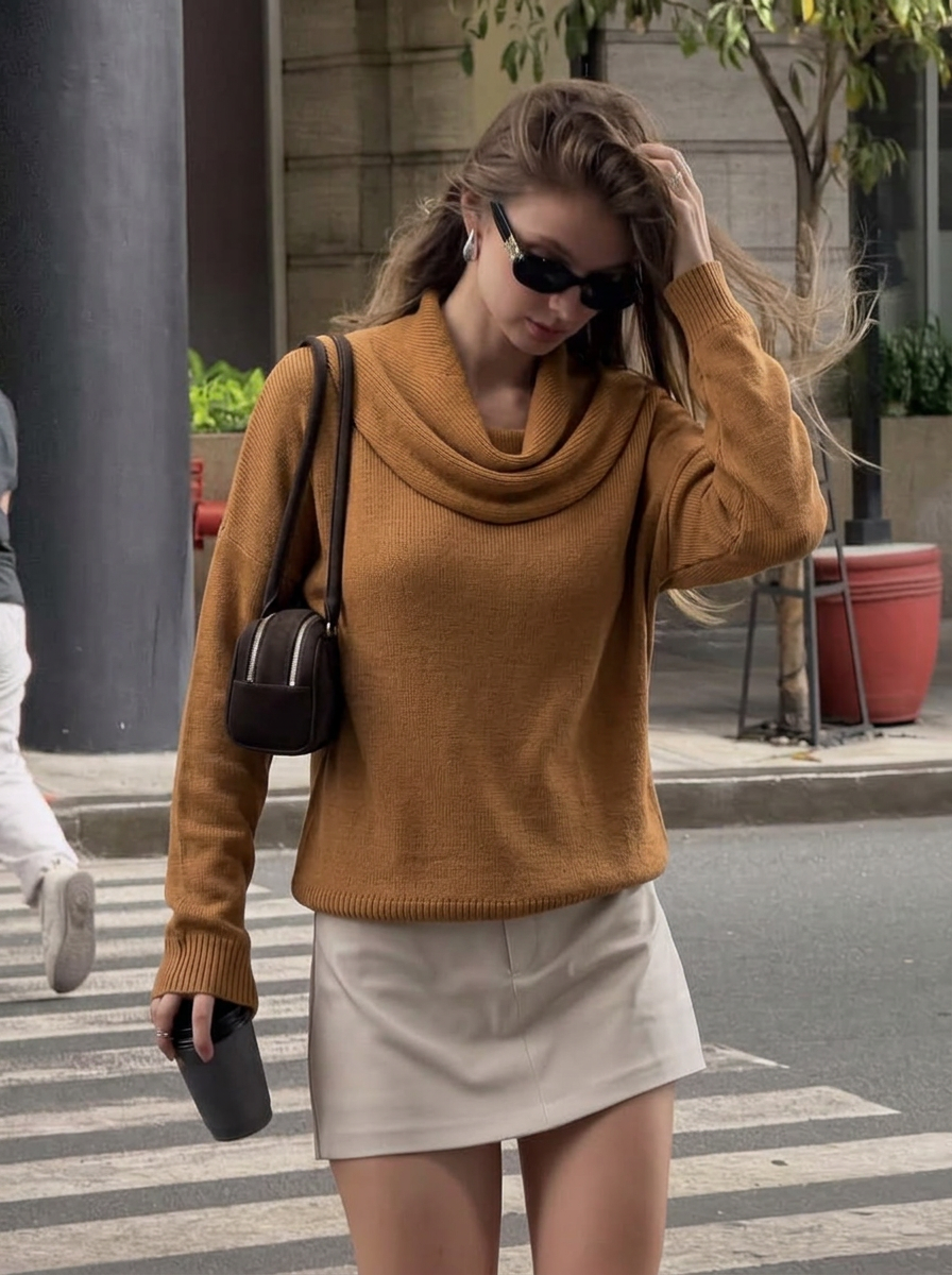 Penelope | Women's Cowl Neck Knit Jumper