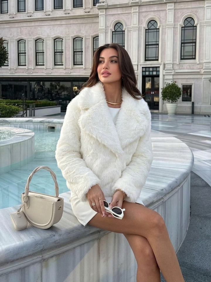 Penelope | Women's Cropped Faux Fur Jacket